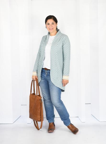 Nähbeispiel Longcardigan lillesol women No. 46